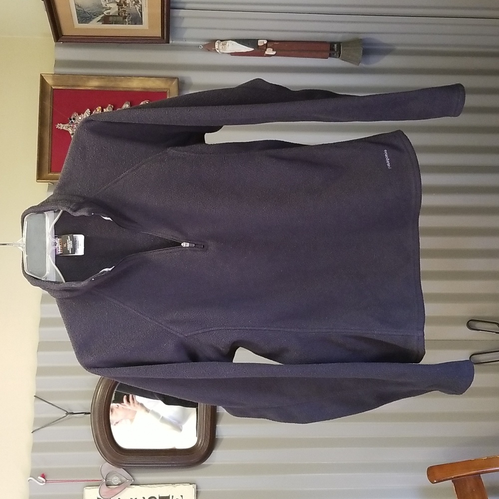 Patagonia Women's Capilene Size XL Quarter Zip Fleece Pullover Black Long Sleeve